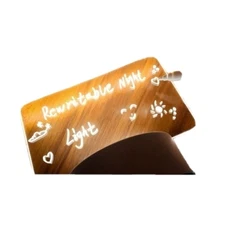 Creative Message Board Note Writing Pad LED Night Lamp Warm Light Pen Table US