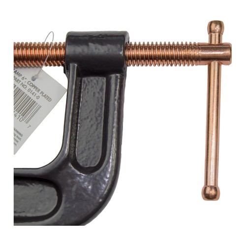 NEW 2" 3" 4" 5" 6" Inch C-Clamp w/ Iron Body & Copper Plated Steel Screw G-Clamp - Picture 8 of 11