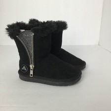 Airwalk Girl's Kid Boots Ankle Winter Booties Shoes Footwear Black Size 6