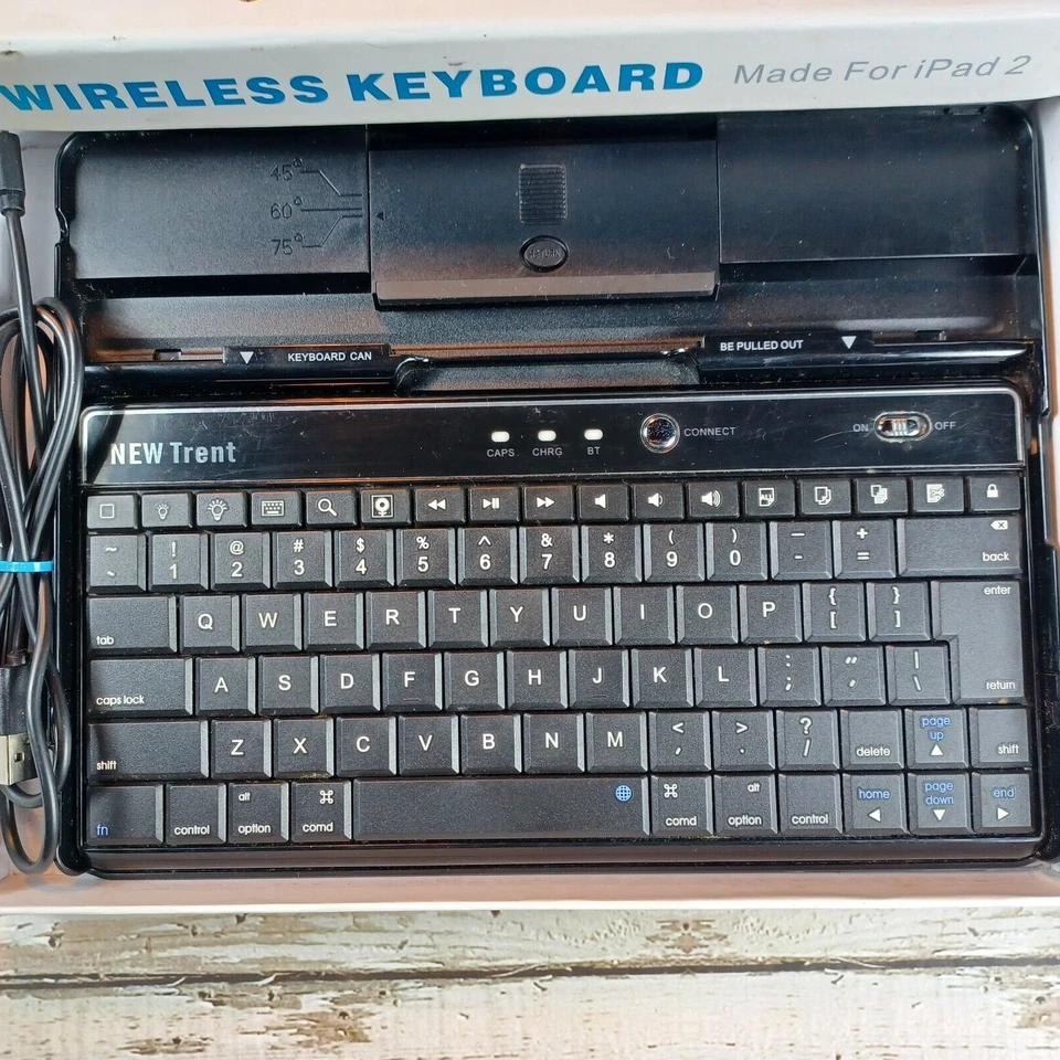 New Trent Wireless Keyboard Case & Stand For Ipad 2 IMP39B - Image 4 of 4