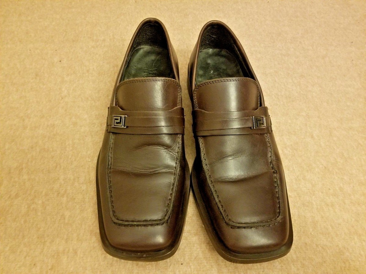 Versace Classic V2 Men Logo Strap Loafer Sz 40 Medusa  main image 4