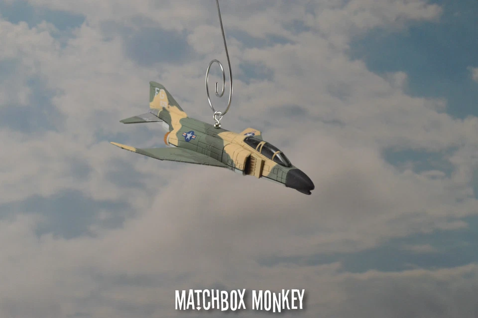 Robin Olds McDonnell F-4C Phantom II USAF Christmas Ornament Jet Airplane F4 - Image 3 of 4