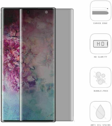 For Samsung Galaxy Note 10 Anti-Spy Privacy Tempered Glass Screen Protector - 第 3/12 張圖片