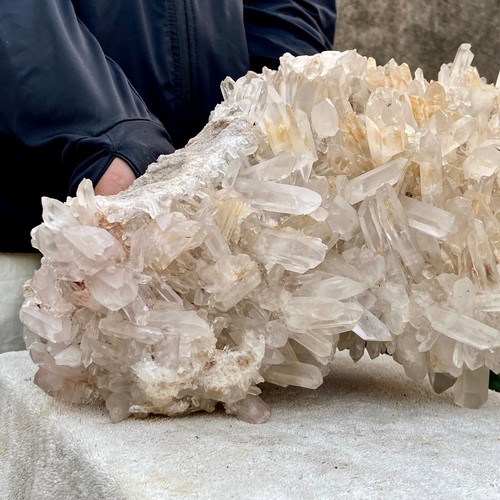 14.8LB A+++Large Natural white Crystal Himalayan quartz cluster /mineralsls - 第 8/17 張圖片