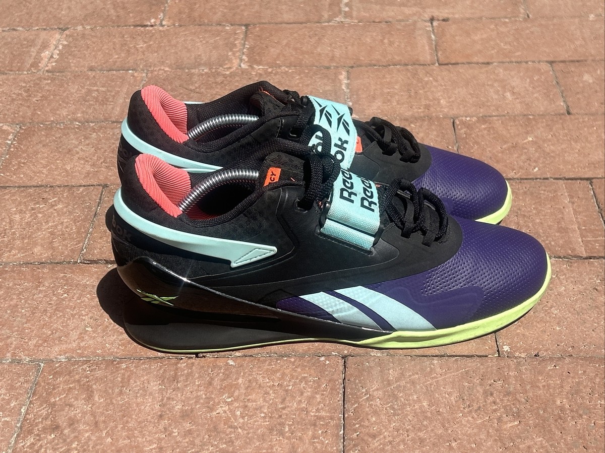 Size 10.5 - Reebok Legacy Lifter 2 Black Neon Mint for sale online