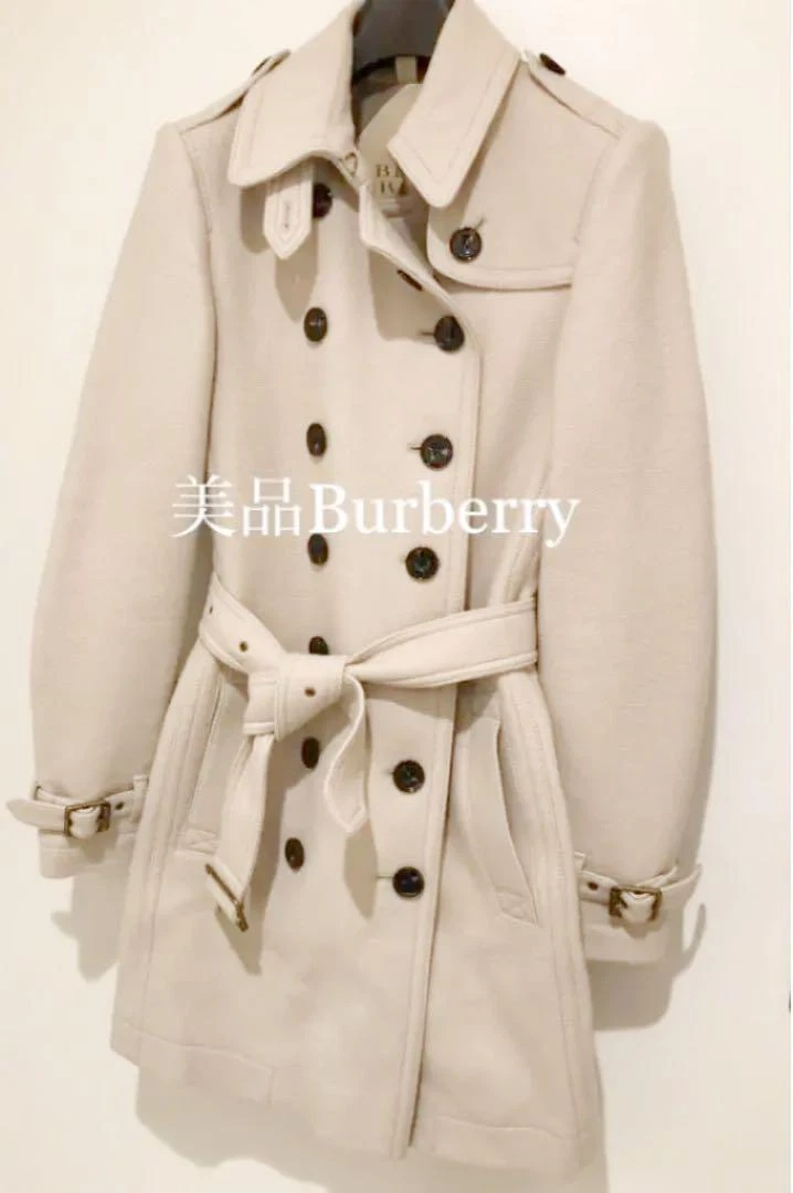 Near Mint Burberry Light Beige Trench coat Genuine product US2