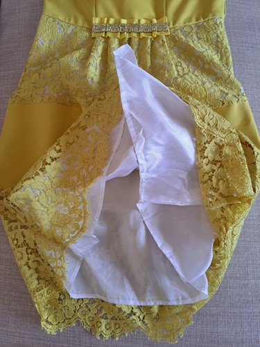 Robe jaune été italienne neuve VDP taille 42 - Photo 15/19