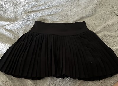 Iscream Little Girls Black Pleated Tennis Skort Medium (8-10 Girls)