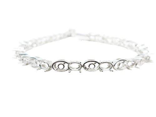 Bracciale ferro di cavallo, cordino in titanio, per donna, modello Ann