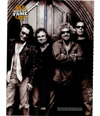PTP29 MAGAZIN MINI BILD PIN-UP 11X9'' MOTORHEAD DAVID LEE ROTH ALEX VAN HALEN