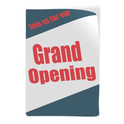 Door Decals Vertical Vinyl Stickers Multiple Sizes Join Us for Our Grand Opening