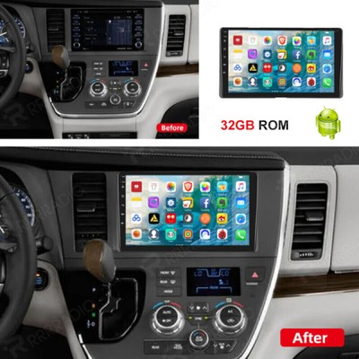 32GB Android 13 Autoradio Für Toyota Sienna 2016-18 GPS Navi WIFI Bluetooth RDS
