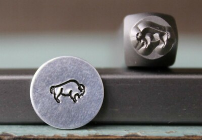SUPPLY GUY 6mm Buffalo Metal Punch Design Stamp SGCH-186
