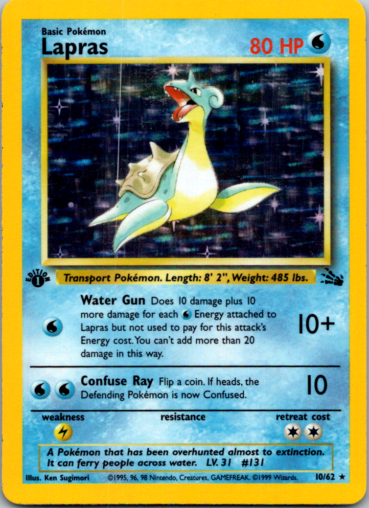 Pokemon Fossil Set 1st Edition - Choose Your Card! 1999 Vintage