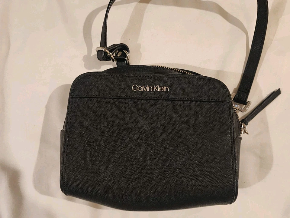 Calvin Klein Black Small Crossbody Bag Purse 8x6 - Image 2 of 4