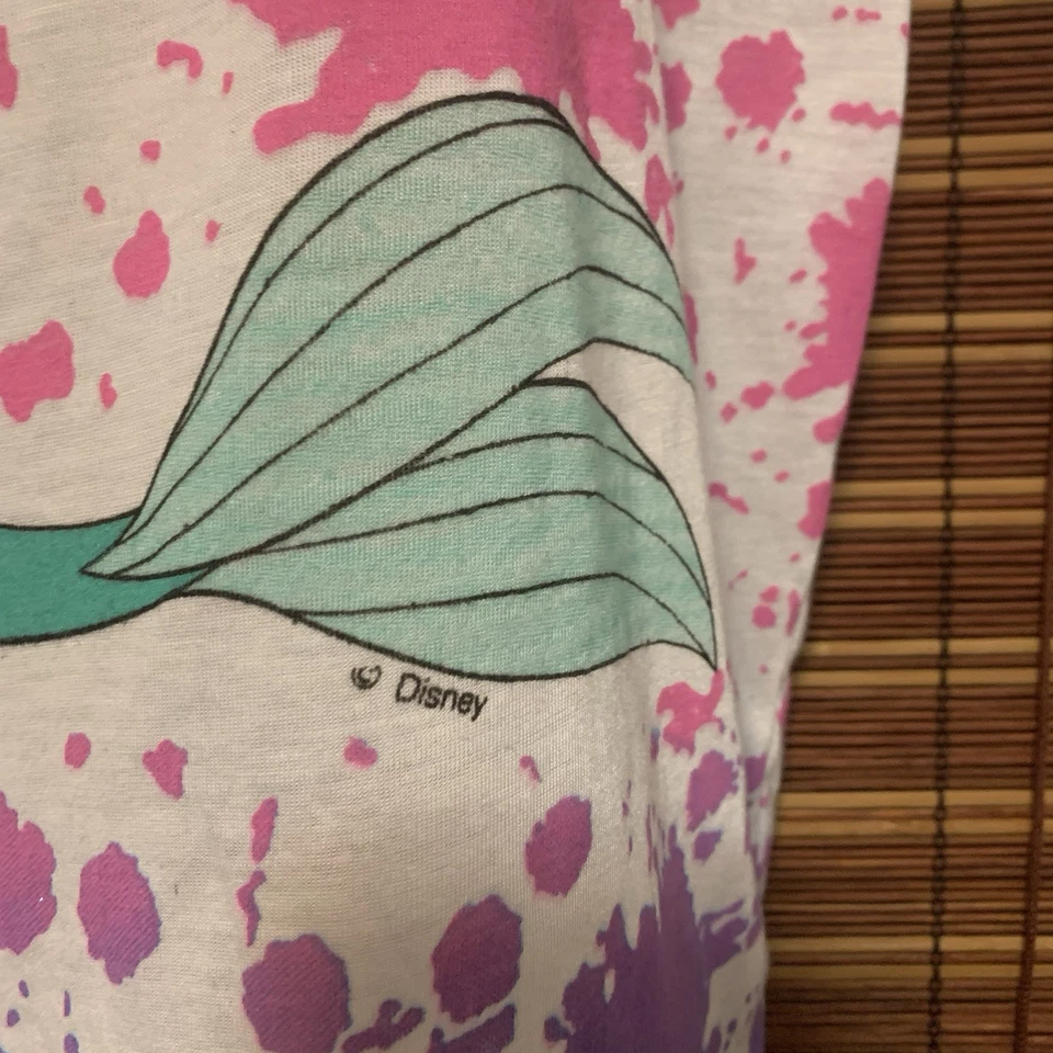 Camiseta De Colección Disney La Sirenita Puntada Única Hecha en EE. UU. Talla 6y o Adulto S Foto 3 de 4