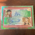 Hansen Yang Donovan Clingan 2025-26 Donruss Dual Autos DA-PTB Green