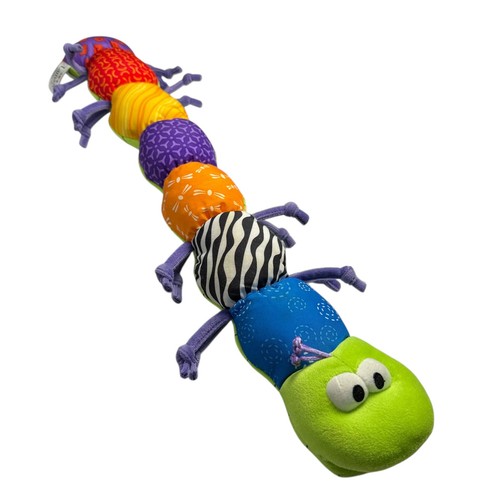 Lamaze Measuring Worm Caterpillar Colorful Learning Crinkle Rattle Inches Ruler