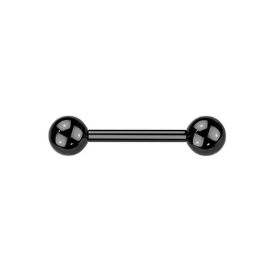 1,2mm SCHWARZ Piercing Stab Barbell Ohr Brust Augenbrauen Piercing
