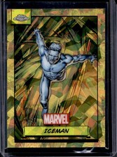 2024 Topps Chrome Marvel Sapphire Iceman Gold Refractor #/50