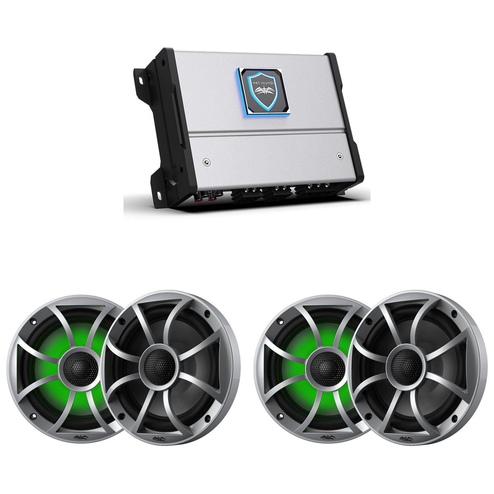 Wet Sounds HTM-4 - HTM Series Amplifier 600 Watt Full-Range 