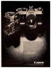 Vintage 1974 Canon FTb Camera - Original Print Ad (8in x 11in) Advertisement