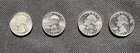 Lot of (4) 90% Washington Silver Quarters