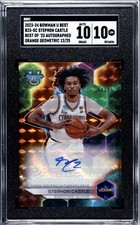 12/25* 2023-24 Bowman Best U Stephon Castle RC AUTO UCONN Refrc. #B23-SC SGC 10!