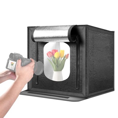 NEEWER LP60D 24'' Photo Light Box w/4 Backdrops, 5600K 160 LEDs, Dimmable