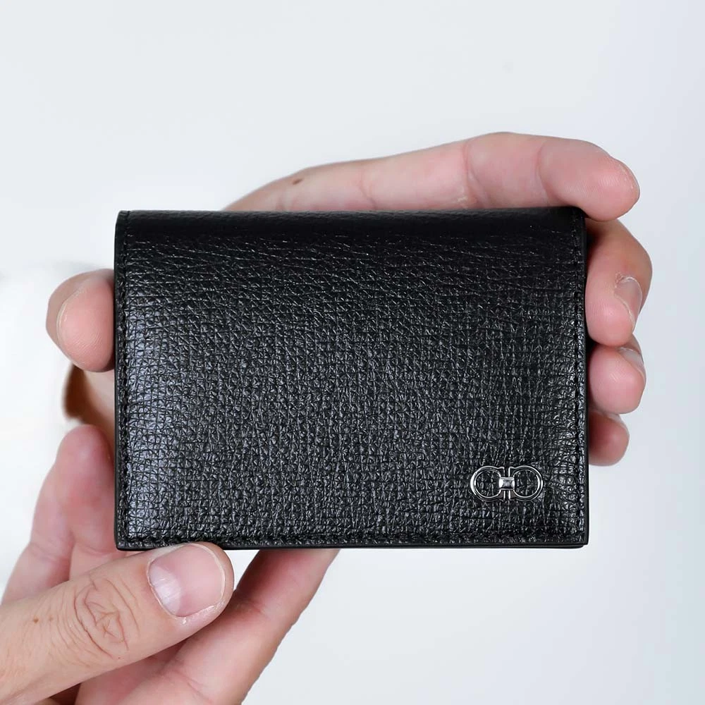 Ferragamo — FERRAGAMO NERO Business Card Holder Business Card Case Men's Black