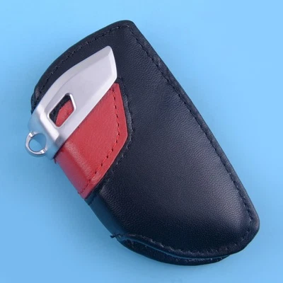Leather Remote Key Fob Case Cover Holder fit for BMW 2 Series New X5 X6 2015 - Photo 1/4