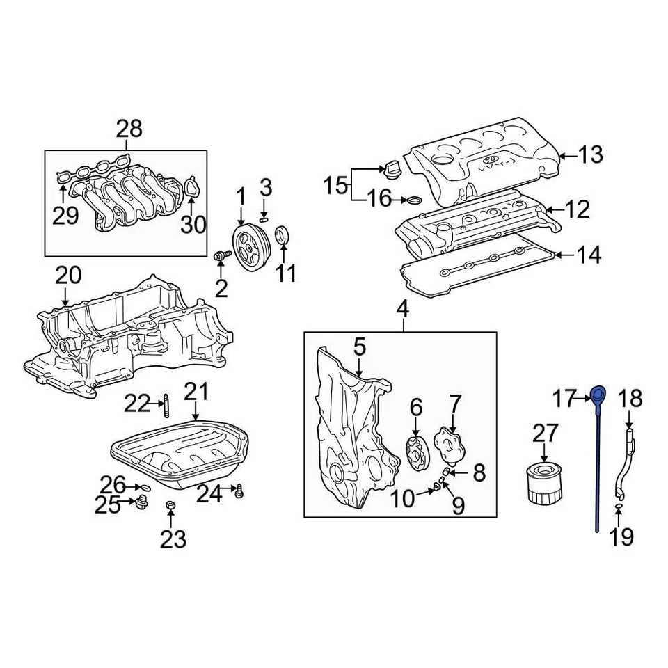 For Toyota Yaris 2007-2018 Toyota 1530121062 Engine Oil Dipstick Foto 3 de 3