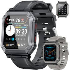 Smart Watch for Men Fitness Tracker: Military Smart Watches for Men Digital M...