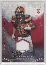 2016 Panini Origins Rookie Patch Red 28/99 Corey Coleman #RP-CC Patch 01wi