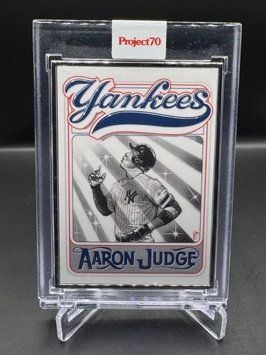 2021 TOPPS PROJECT 70!  AARON JUDGE!  ARTIST PROOF!  #/51!  SILVER FRAME!  #277