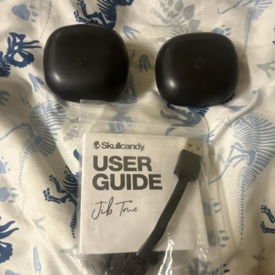 2  Skullcandy Jib True Bluetooth In-Ear Earbuds Black with Charging Case