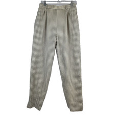 Vintage Christian Dior Pants Womens 12 Wool Blend High Waisted Trousers USA 90s