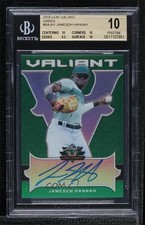 2018 Leaf Valiant Green 95/99 Jameson Hannah #BA-JH1 BGS 10 PRISTINE Auto 3b3