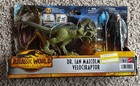 Mattel Jurassic World Dominion Dr. Ian Malcolm & Velociraptor Dinosaur Figure 4+