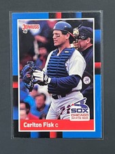 1988 Donruss - Carlton Fisk #260 Solid Blue Upper Left Corner