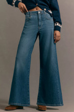 The Adi Mid-Rise Flare Jeans by Pilcro nwt 29 petite