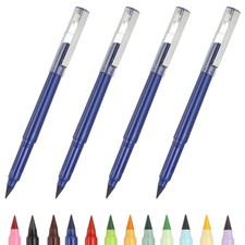 4 Pcs Mechanical Sharpened Forever Pencils Set, Blue