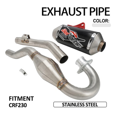 #ad For CRF230F HAWK 250 Motorcycle Slip On Exhaust Pipe Full Kit Dirt Bike $82.99
