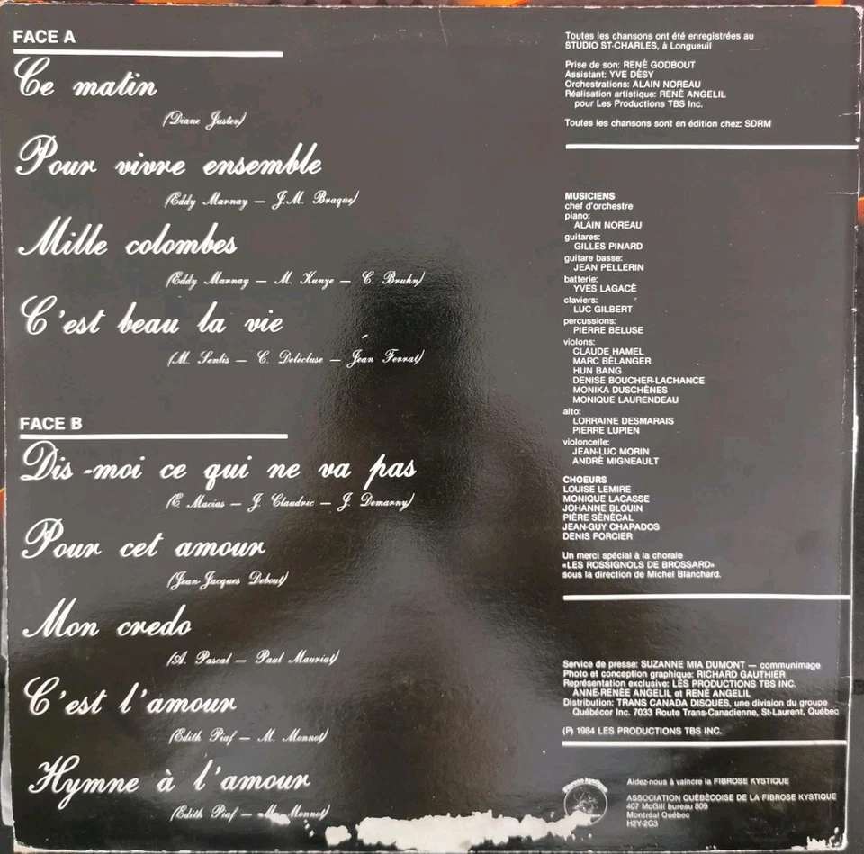 Vinyl LP Claudette Dion - Hymnes A L'Amour VG SNS 90003 Canada Pop - Image 2 of 4