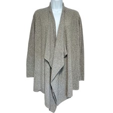 Barefoot Dreams CozyChic Lite Ribbed Island Wrap Cardigan Sweater Womens S/M