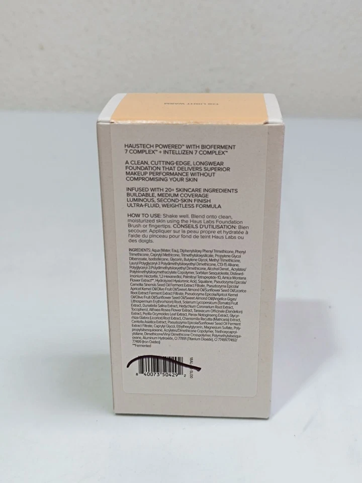 Haus Labs Lady Gaga Triclone Skin Foundation 120 Light Warm 30ml - Bild 3 von 4