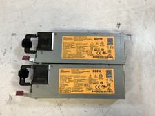  Lot of 2 HP HSTNS-PL41 800W 9.4A 80 Platinum Power Supply 723600-201 "A7D"