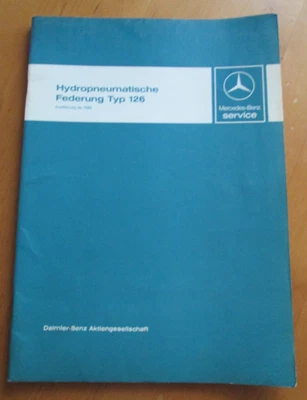 Werkstatthandbuch Mercedes W 126 Hydropneumatische Federung ab 1986 - Bild 1 von 4
