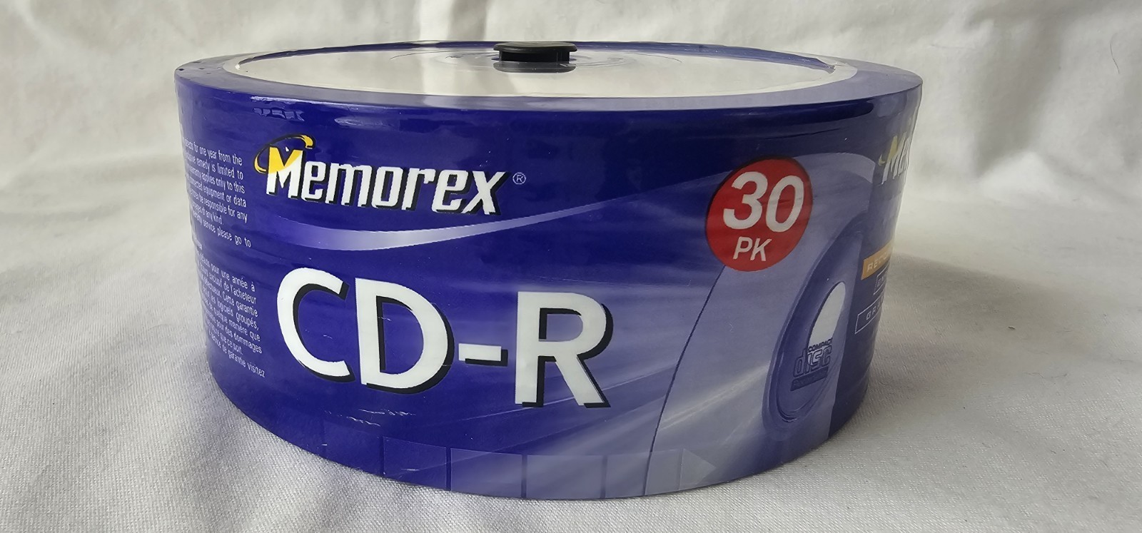 New Sealed Memorex CD-R 30 Pack 700MB, 80 Min 52x Multi Speed Recordable Cds