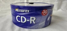 New Sealed Memorex CD-R 30 Pack 700MB, 80 Min 52x Multi Speed Recordable Cds